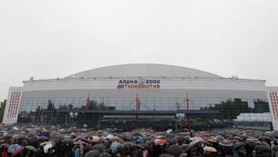 Pożegnanie hokeistów z rosyjskiego Jarosławia