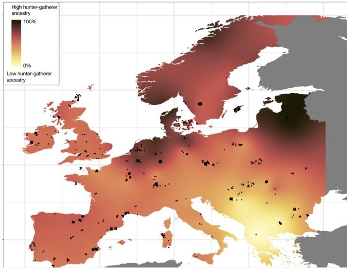 Poziom dziedzictwa genetycznego łowców-zbieraczy /Bournemouth University /Materiały prasowe