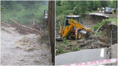 Poziom wody w rzekach powoli opada. Pogoda będzie się poprawiać