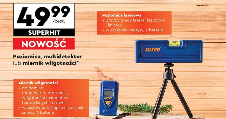 Poziomica laserowa, miernik i multidetektor w Biedronce /Biedronka /INTERIA.PL