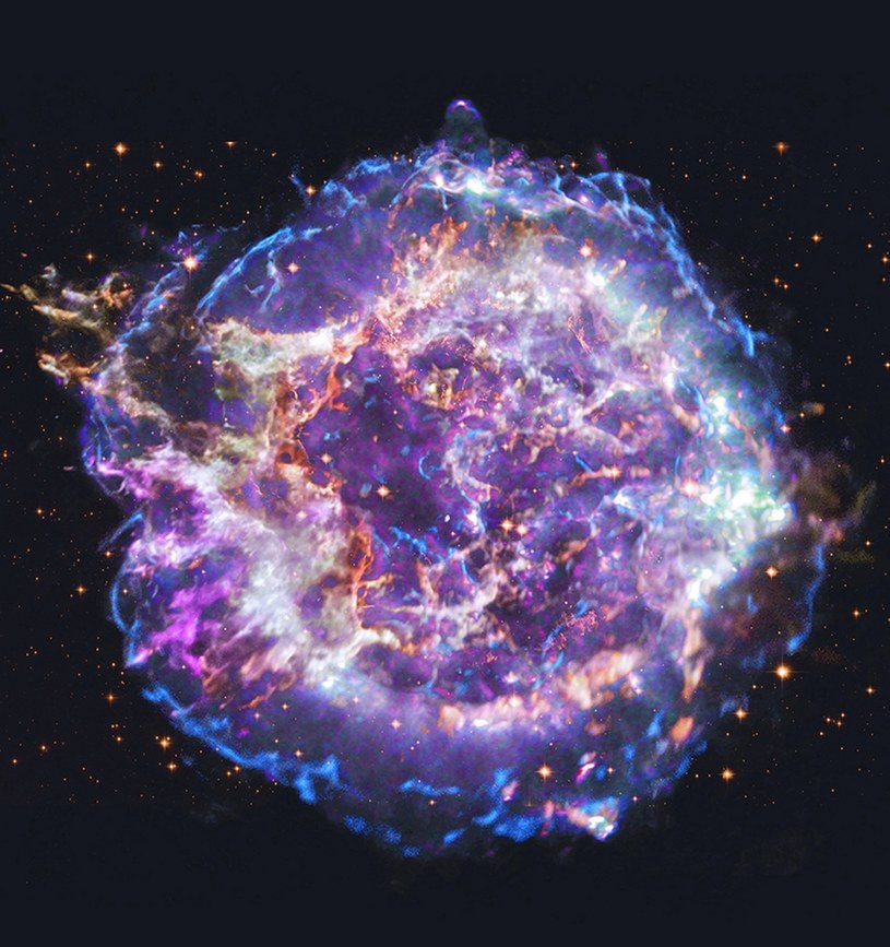 Pozostałość po supernowej Cassiopeia A /NASA/CXC/SAO /materiały prasowe
