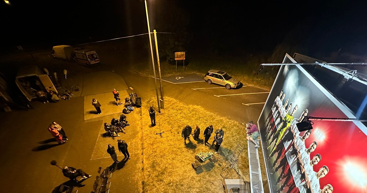 Prace na planie filmu "Postój" /Maciej Król /materiały prasowe