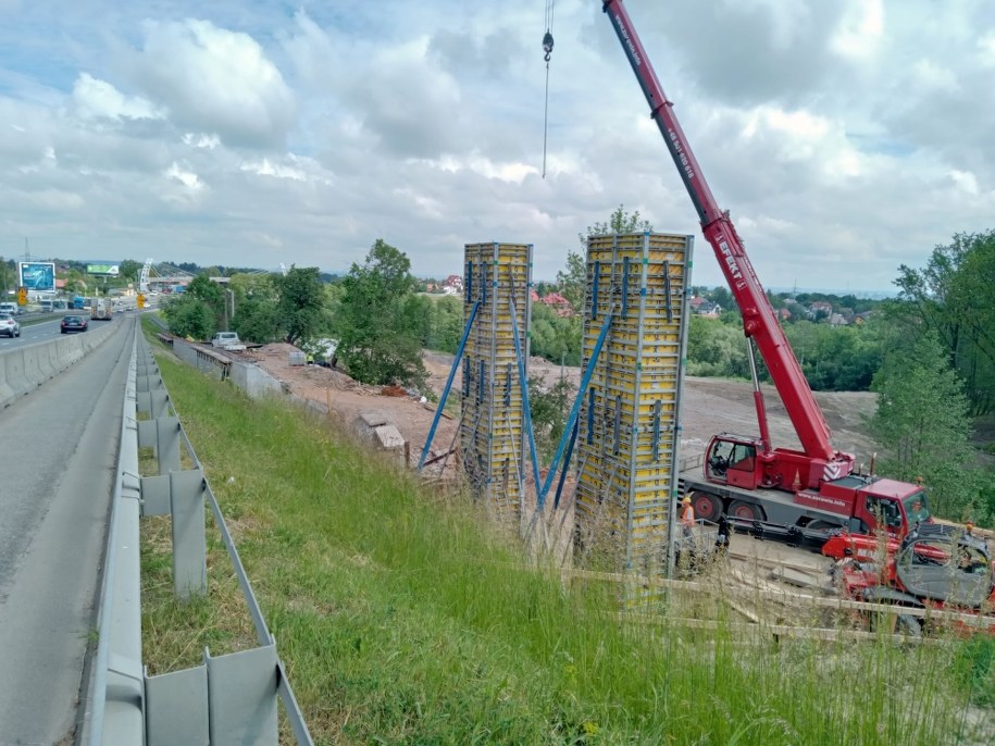 Prace na zakopiance w Gaju /GDDKiA Kraków /