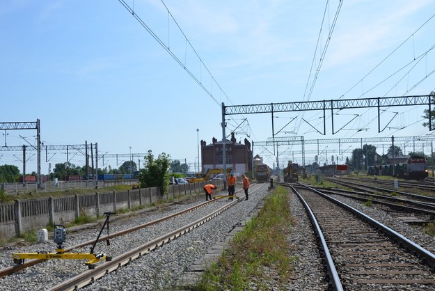 Prace torowe w okolicy stacji Kamieniec Ząbkowicki /Marta Pabiańska /