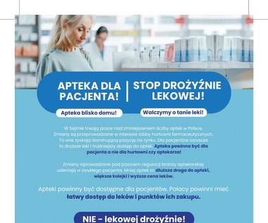 Pracodawcy Rzeczpospolitej Polskiej: „Apteka dla pacjenta! Stop drożyźnie lekowej!”