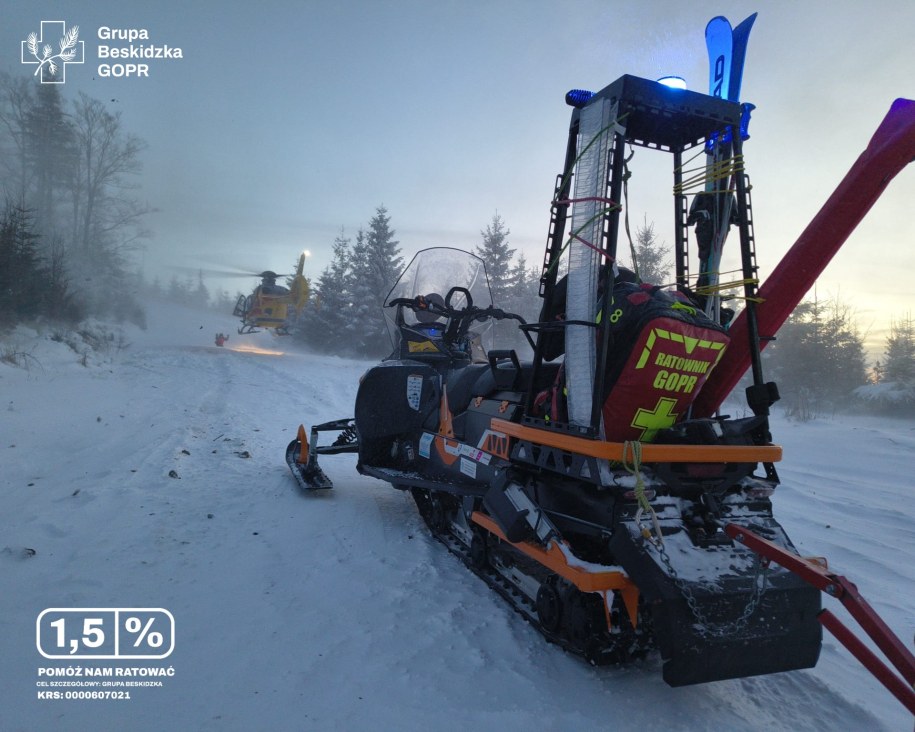 Pracowity początek roku dla ratowników Grupy Beskidzkiej GOPR. /GOPR BESKIDY /