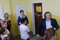Pracownia językowa w szkole podstawowej w Bukowinie w gminie Biszcza na Lubelszczyźnie otwarta