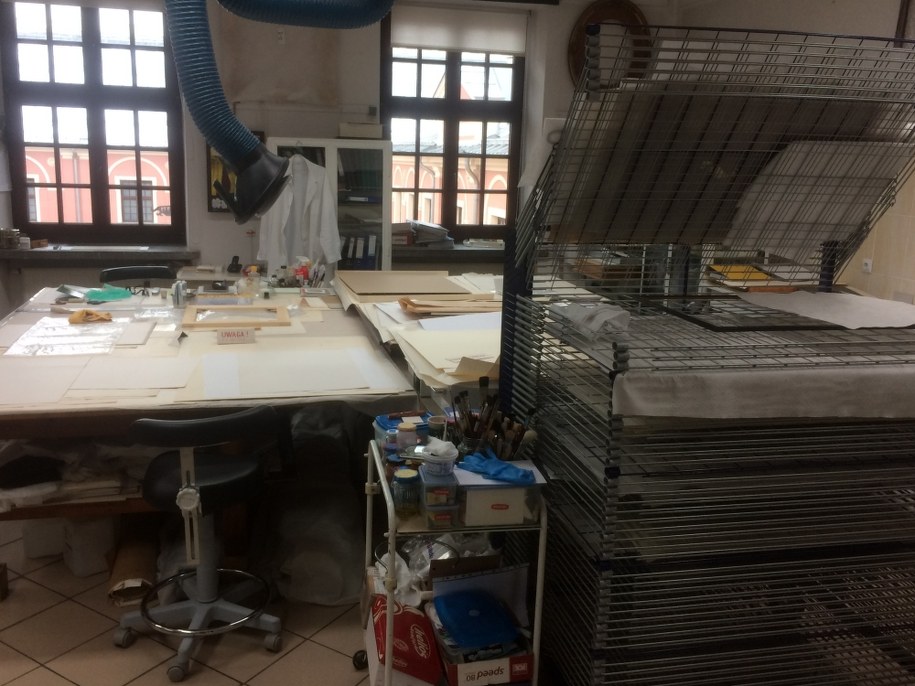 Pracownia renowacji w Muzeum Lubelskim na Zamku /Krzysztof Kot (RMF FM) /RMF FM