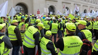 Pracownicy Inspekcji Weterynaryjnej łagodzą protest. „Wierzymy w gest dobrej woli”