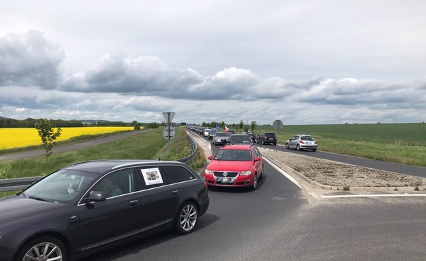 Pracownicy kopalni Turów protestują w Kopaczowie. Chcą, by Czesi wycofali skargę do TSUE