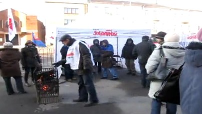 Pracownicy lubelskich zakładów Protektor walczą o prawa zwolnionych kolegów