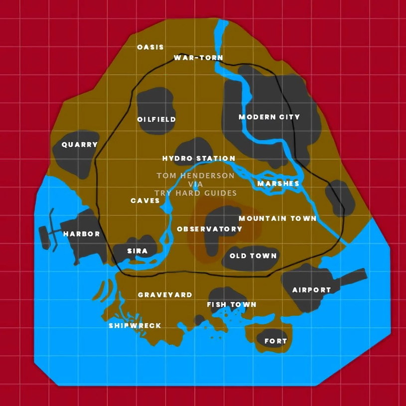 Prawdopodobna mapa do Call of Duty Warzone 2 /materiały źródłowe
