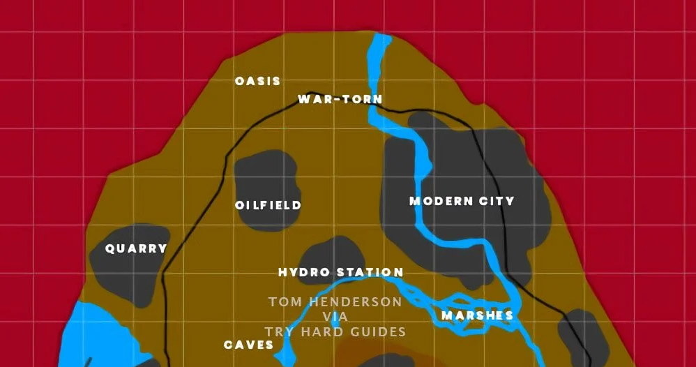 Prawdopodobna mapa do Call of Duty Warzone 2 /materiały źródłowe