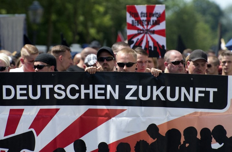 Prawicowy ekstremiści podczas demonstracji, zdj. archiwalne /ROBERT MICHAEL / AFP /AFP