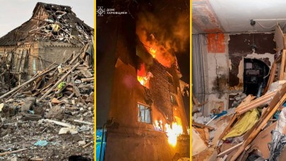 Prawie 200 dronów, kilku zabitych, kilkunastu rannych. Popis Rosji z ostatniej doby