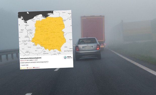 Prawie cała Polska na żółto. IMGW wydał ostrzeżenia