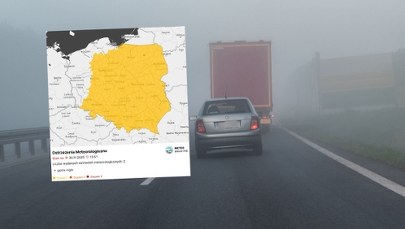 Prawie cała Polska na żółto. IMGW wydał ostrzeżenia