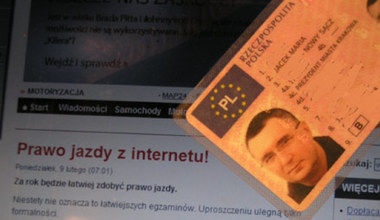 Prawo jazdy z internetu!