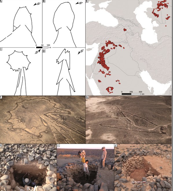 Precyzja rycin przedstawiających gigantyczne pustynne konstrukcje jest niezwykła /Crassard et al., PLOS ONE, 2023 /domena publiczna