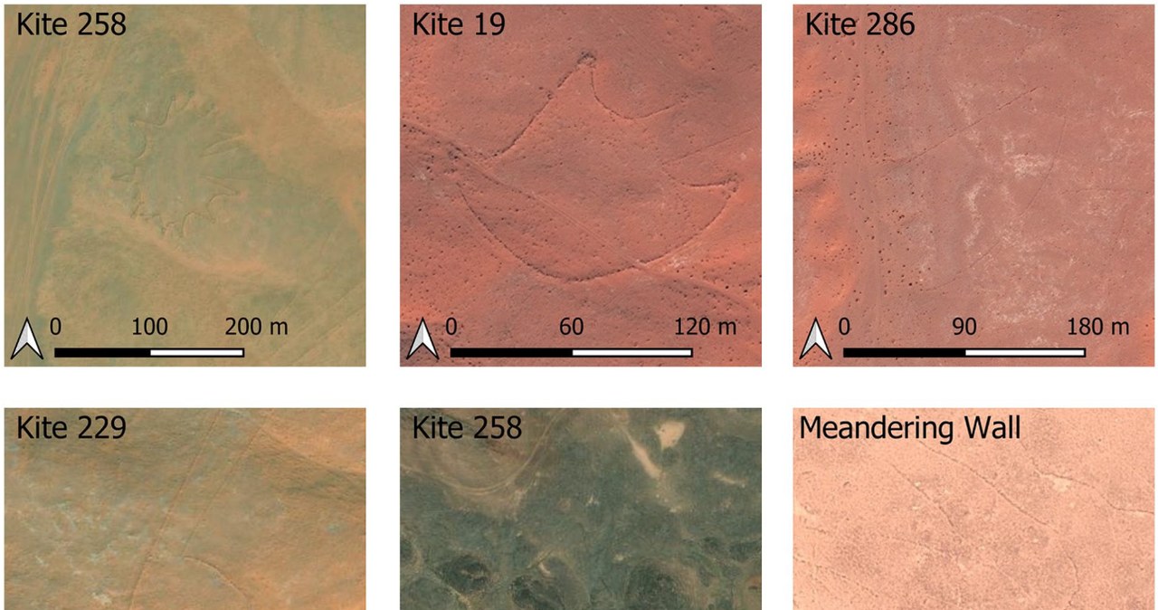 Prehistoryczne struktury łowieckie przybierały czasem niezwykłe kształty /Michael Fradley et al, Following the herds? A new distribution of hunting kites in Southwest Asia, The Holocene (2022). DOI: 10.1177/09596836221114290/Open Access/Attribution-NonCommercial 4.0 Interna /materiały prasowe