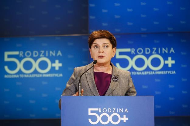 Premier Beata Szydło. Fot Andrzej Iwańczuk /Reporter