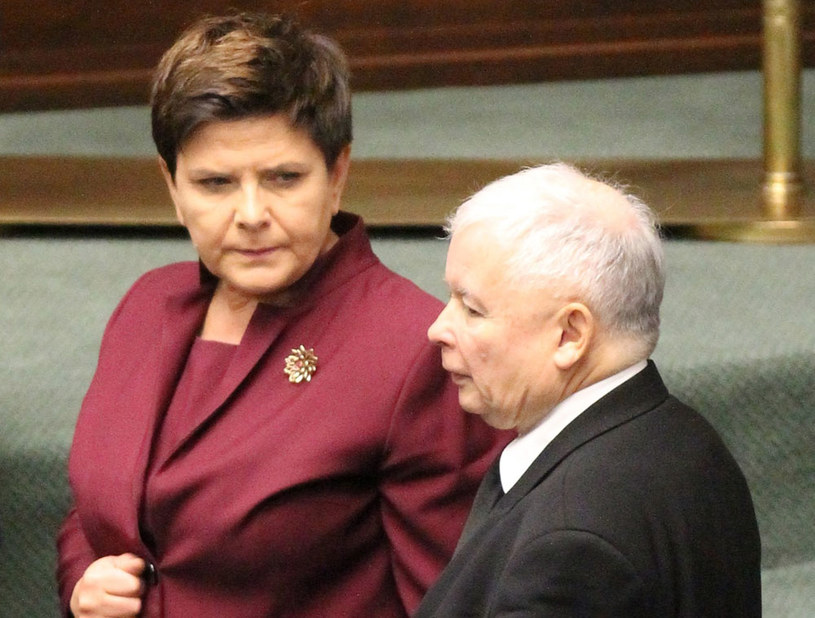 Premier Beata Szydło i prezes Jarosław Kaczyński /Robert Ostrowski /East News