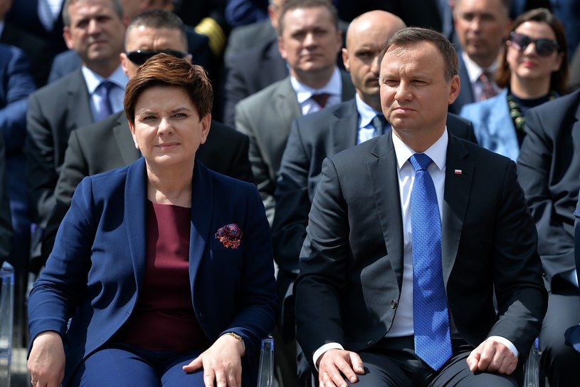 Premier Beata Szydło i prezydent Andrzej Duda /Lukasz Szelemej /East News
