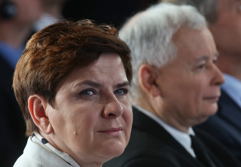 Premier Beata Szydło (L), Jarosław Kaczyński /PAP