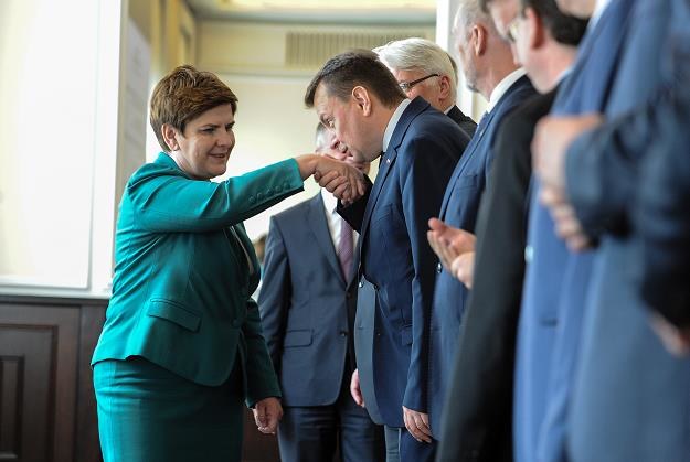 Premier Beata Szydło przed posiedzeniem rządu /PAP