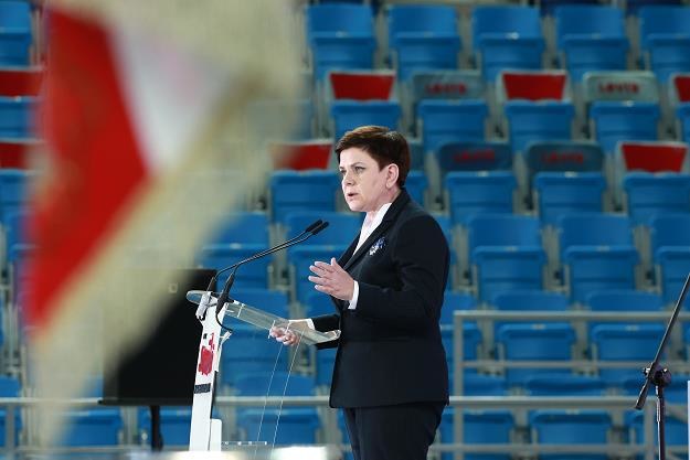Premier Beata Szydło przemawia podczas XXVIII Krajowego Zjazdu Delegatów NSZZ "Solidarność" /PAP