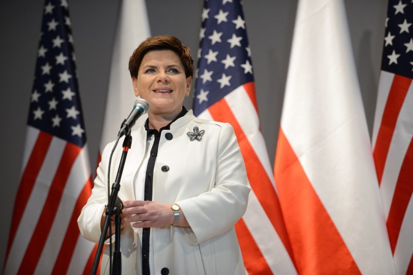 Premier Beata Szydło spotkała się z Polonią, po mszy świętej w Doylestown /Jacek Turczyk /PAP