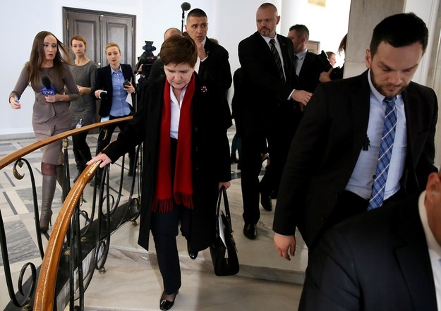 Premier Beata Szydło w Senacie /Tomasz Gzell /PAP