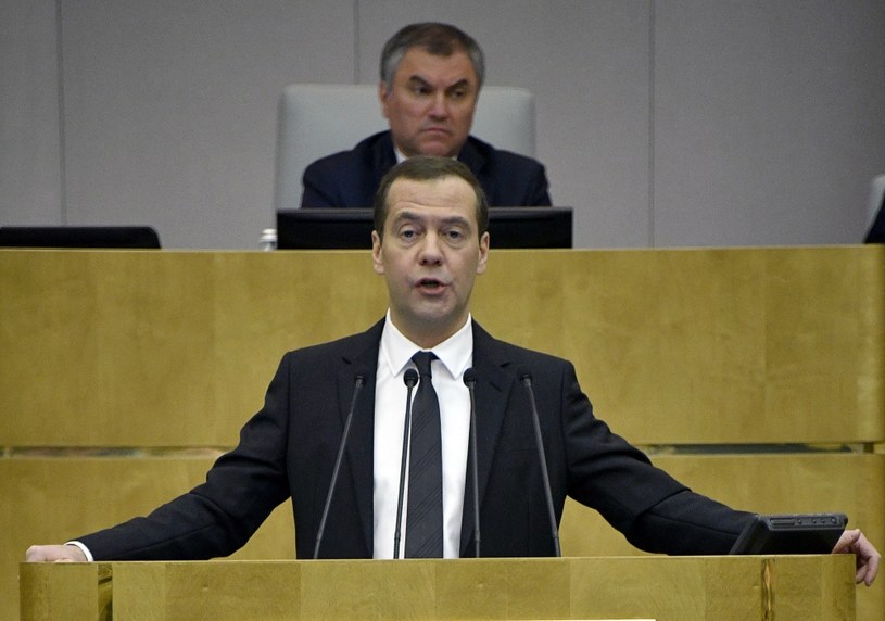 Premier Dmitrij Miedwiediew /ALEXANDER NEMENOV /AFP