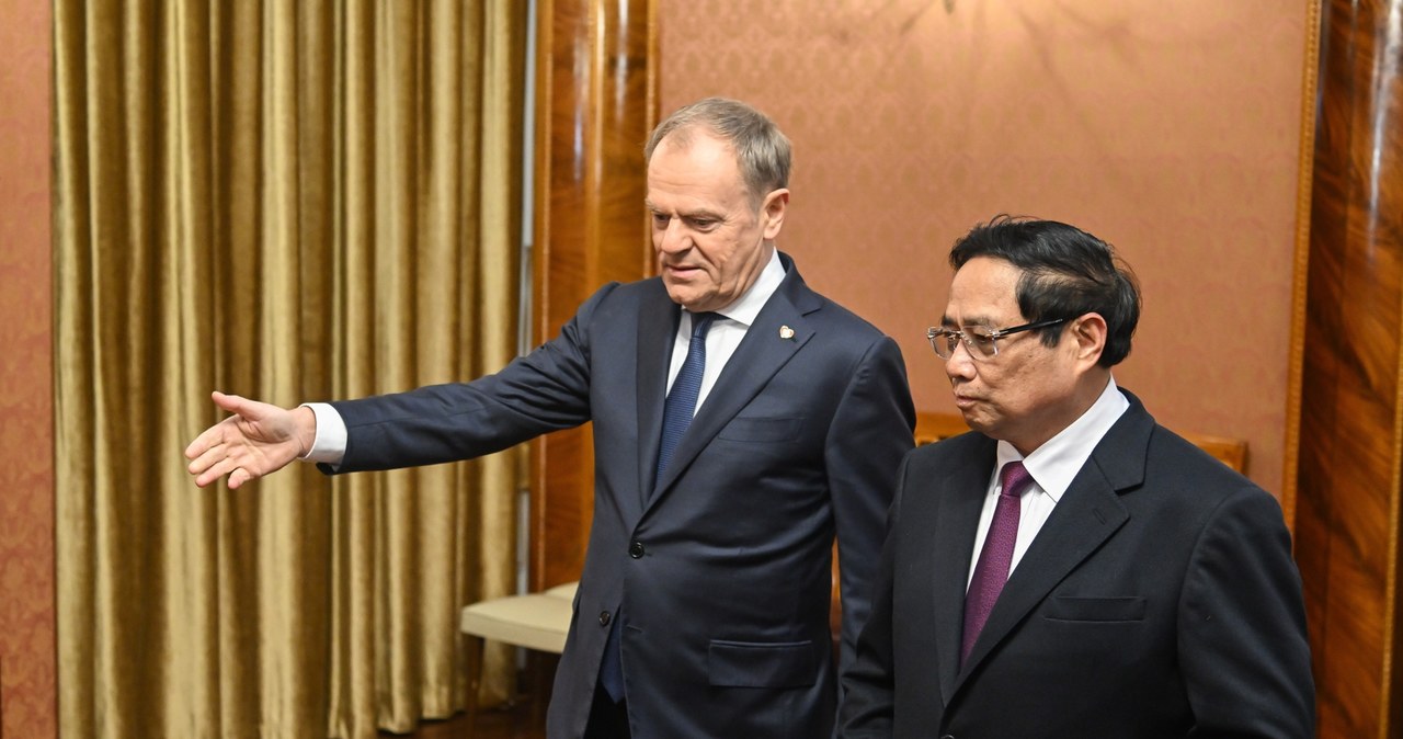 Premier Donald Tusk gościł premiera Wietnamu Pham Minh Chinha. Polska chce więcej inwestować w Wietnamie / 	Radek Pietruszka   /PAP