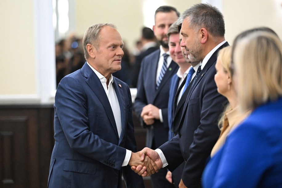 Premier Donald Tusk i minister sprawiedliwości Waldemar Żurek /Radek Pietruszka /PAP