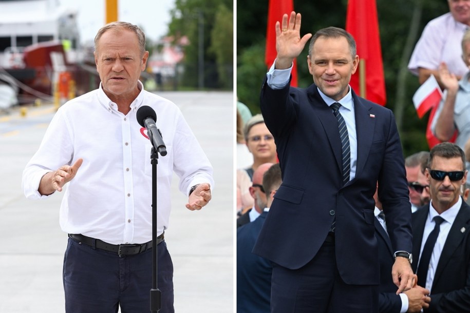 Premier Donald Tusk i prezydent Karol Nawrocki /Wojtek Jargiło/Piotr Matusewicz /PAP