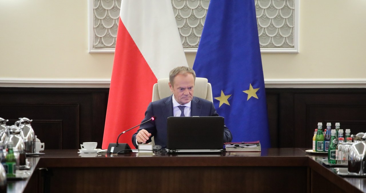 Premier Donald Tusk na posiedzeniu rządu / 	Albert Zawada /PAP