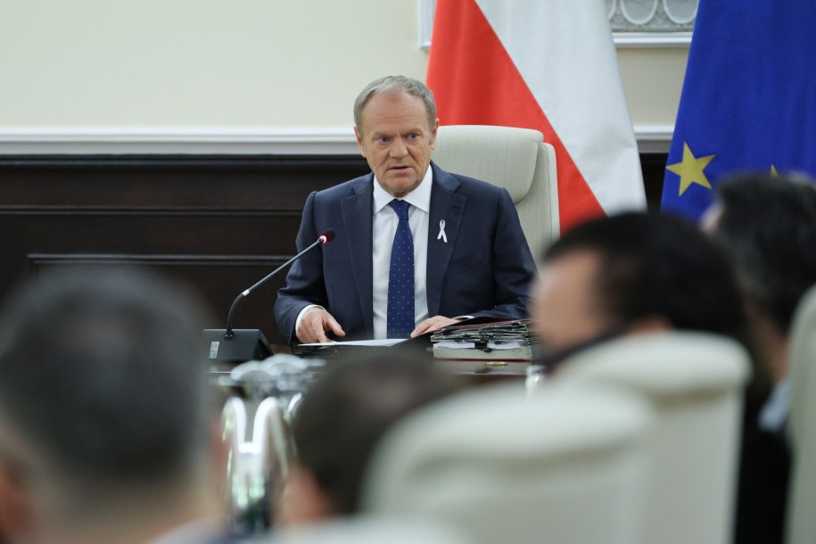 Premier Donald Tusk na posiedzeniu rządu /Paweł Supernak /PAP