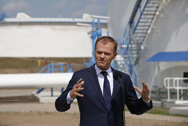 Premier Donald Tusk na terenie PERN Przyjaźń w Adamowie /PAP