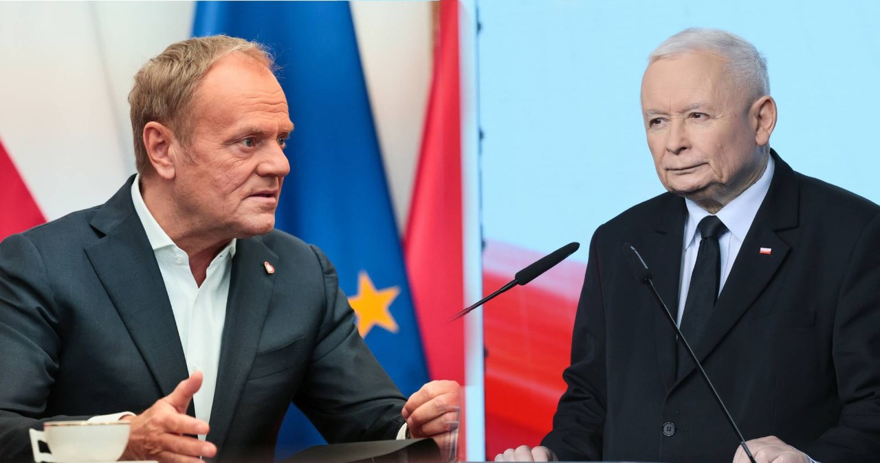 Premier Donald Tusk oraz Jarosław Kaczyński /Anita Walczewska/ Adam Burakowski /East News