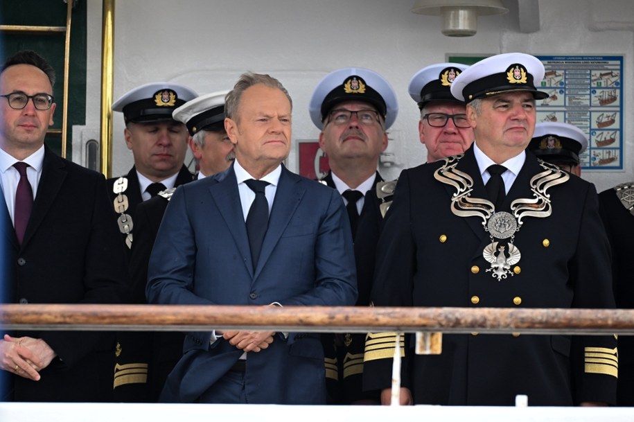 Premier Donald Tusk podczas inauguracji roku akademickiego 2025/2026 Uniwersytetu Morskiego w Gdyni /Andrzej Jackowski /PAP