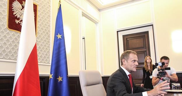 Premier Donald Tusk podczas posiedzenia Rady Ministrów /PAP