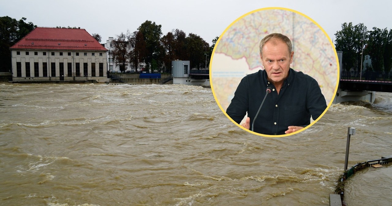 Premier Donald Tusk zapowiedział szybką pomoc dla powodzian /Sławek Pabian, Maciej Kulczyński /PAP