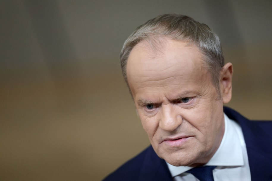 Premier Donald Tusk /OLIVIER MATTHYS    /PAP/EPA