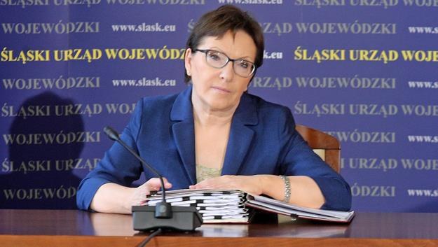 Premier Ewa Kopacz dzisiaj w Katowicach /PAP