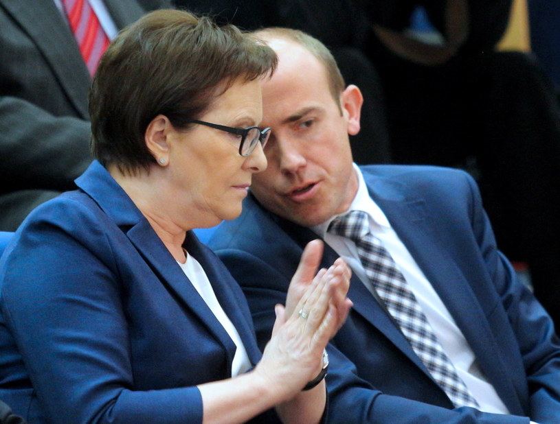 Premier Ewa Kopacz i minister sprawiedliwości Borys Budka /Andrzej Grygiel /PAP