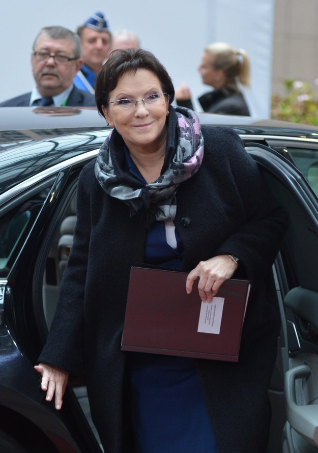 Premier Ewa Kopacz w Brukseli /STEPHANIE LECOCQ  /PAP/EPA