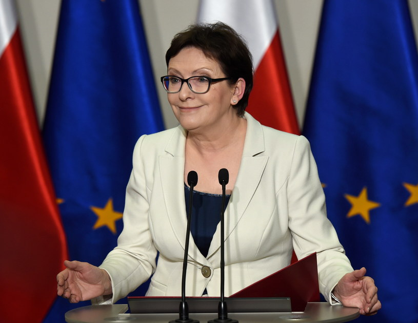 Premier Ewa Kopacz we Wrocławiu /Radek Piertuszka /PAP
