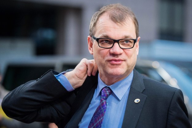 Premier Finlandii Juha Sipila /STEPHANIE LECOCQ  /PAP/EPA