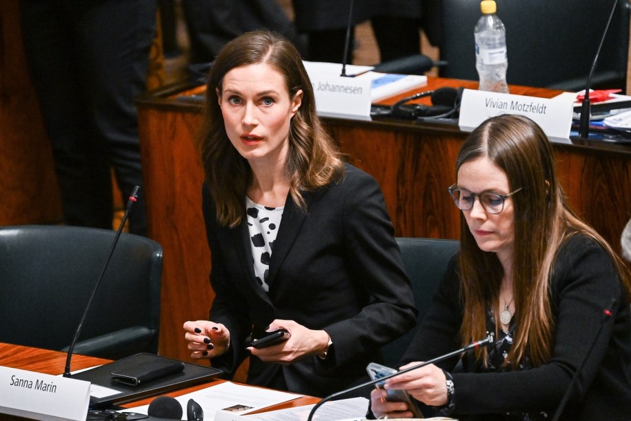 Premier Finlandii Sanna Marin /Kimmo Brandt /PAP/EPA